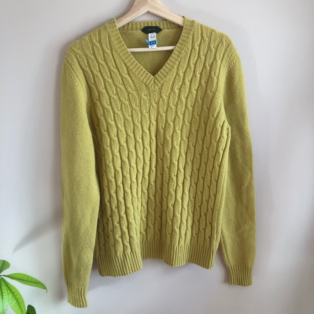 100% Virgin Wool Cable Knit Sweater
